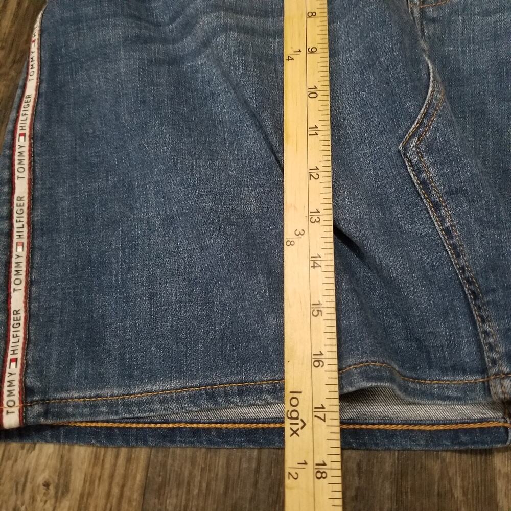 Tommy Hilfiger Womens Jean Skirt 12 Denim Y2K Mini Short Zipper Medium Wash - Picture 4 of 12